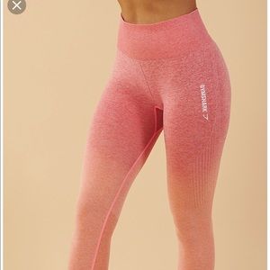 NWOT Peach ombré gymshark leggings